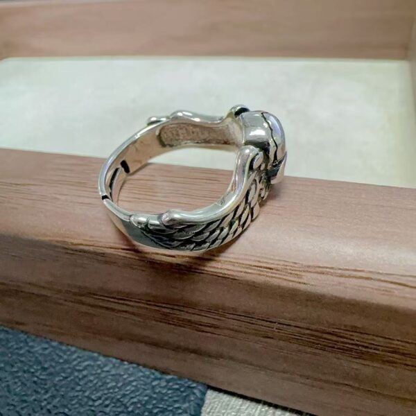 Wholesale Fashion Skull Ring Demon Angel Domineering Personality Trendy Ring Vintage Distressed Skull Men's Ring