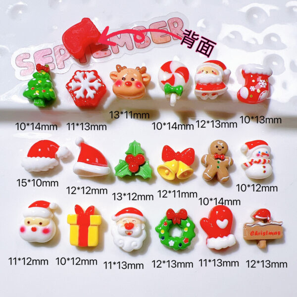 Wholesale Christmas resin accessories wholesale DIY handmade materials