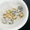 Wholesale PVD Coated Real Gold Plated 16K Gold White Gold Plated Gold Plating Letter 304 Stainless Steel Luxurious Waterproof Non Tarnish Ear Studs