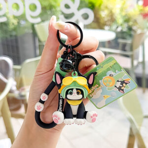 Wholesale Jinnew original German cat series pilot cartoon key chain pendant tide play car key chain gift
