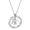 Wholesale Simple Style Letter Stainless Steel Titanium Steel Plating Pendant Necklace