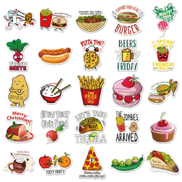 Wholesale 50 pieces of vine graffiti small fresh luggage laptop car cross-border Amazon decorative stickers