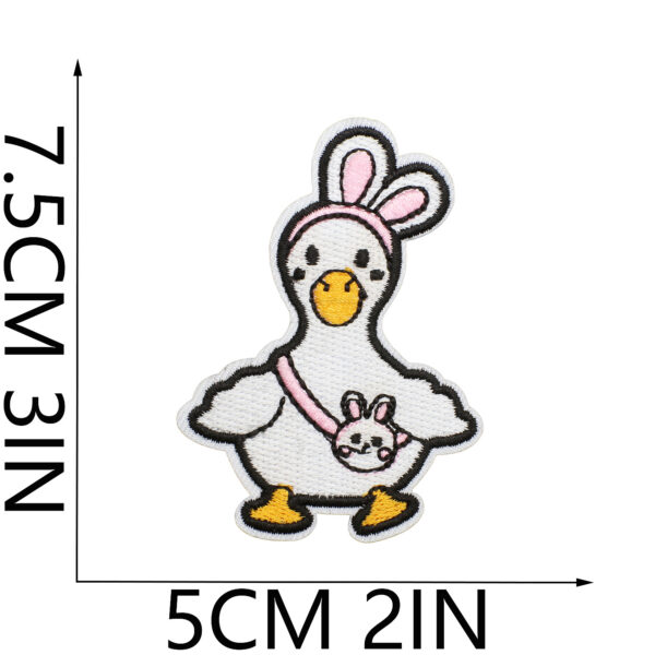 oly-627dc0e57254d4f40868387563e64955 Wholesale Ironing Duck Embroidered Cloth Stickers Cartoon Embroidered Label Clothes Patch Stickers Bag Decoration Chilen's Clothes