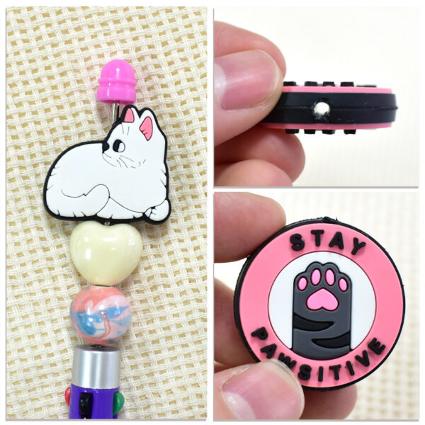 oly-6289ecbcd229294391c7dd34d56d05b6 Wholesale Cute Cartoon Cat Series PVC Soft Rubber Beads