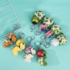 Wholesale Cute Cartoon Helmet Plush Turtle Keychain Pendant Twelve Zodiac Luggage Hanging Ornaments Aquarium Amusement Park
