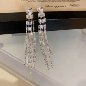 8# Silver Needle-Silver Circle Tassel