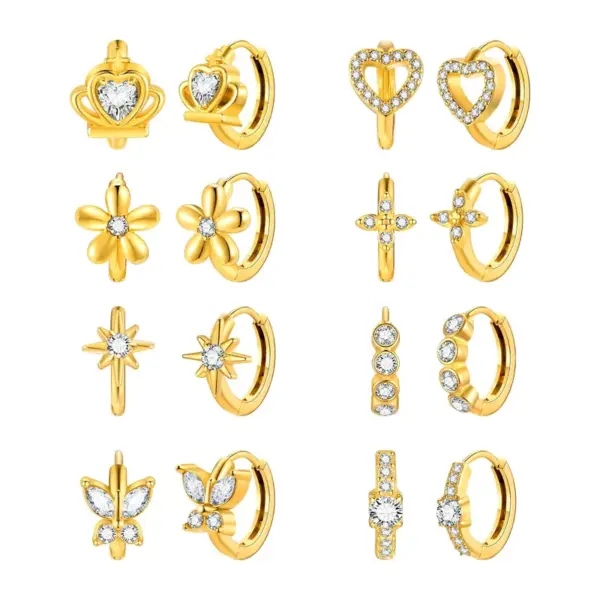 Wholesale 1 Pair Vacation Simple Style Heart Shape Inlay 304 Stainless Steel Zircon Earrings