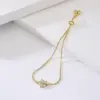 Wholesale Fashion Flower Copper Zircon Bracelets In Bulk