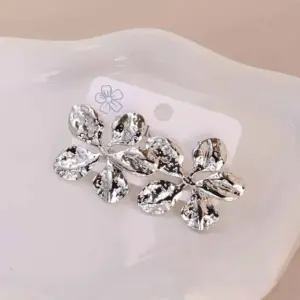 Steel Color Earrings 045 / 18k