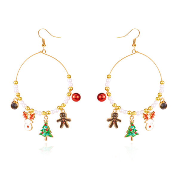 Wholesale Christmas tree, reindeer, gingerbread man earrings