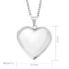 Wholesale Europe and the United States spot ins niche design love phase box pendant necklace opening and closing peach heart smooth photo clavicle chain