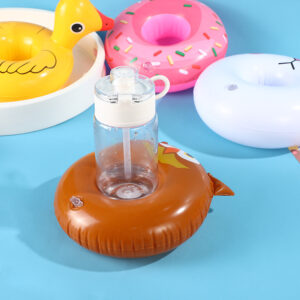 Wholesale Cross-border direct supply Amazon water floating cup holder seaside play drink inflatable Cup holder swimming pool party cup holder