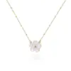 Wholesale Jewelry Casual Elegant Simple Style Flower 304 Stainless Steel Plating Jewelry Set Cable Chain