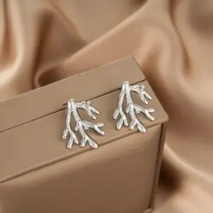 E1369-B (a Pair of Silver Ear Studs)