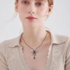 oly-62edc0f2b7f69809e226646f381bd92a Wholesale European and American Cross-border New Halloween Spider Pendant Necklace Fashion Exaggerated Gothic Spider Gift Necklace