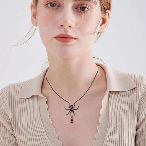 oly-62edc0f2b7f69809e226646f381bd92a Wholesale European and American Cross-border New Halloween Spider Pendant Necklace Fashion Exaggerated Gothic Spider Gift Necklace