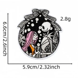 Colorful skull cloth sticker 3#