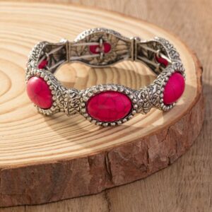 Ancient silver plum red