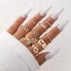 Wholesale Cool style multi-piece set of plain rings