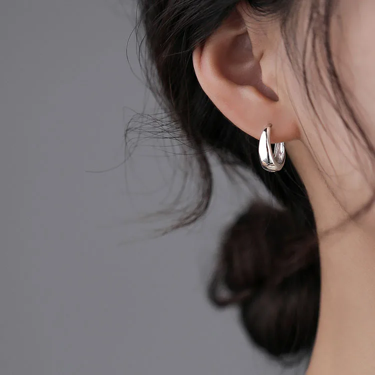 Wholesale 1 Pair Simple Style Solid Color Plating Copper White Gold Plated Earrings