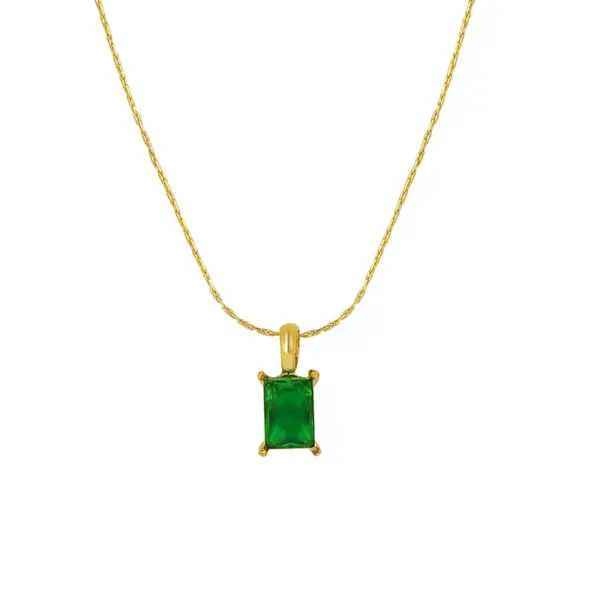 Wholesale PVD Coated Real Gold Plated 18K Gold Geometric 304 Stainless Steel Ethnic Style Waterproof Non Tarnish 304 Stainless Steel Pendant Necklace