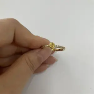 14K Real Gold-Letter S / One Size