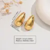 Wholesale 1 Pair Simple Style Classic Style Geometric 304 Stainless Steel Imitation Gold Electroplating Ear Studs