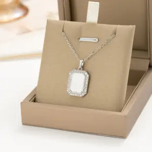 Silver White Square