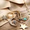 oly-63461738643049098957392ee2b00832 Wholesale Punk-style hip-hop fashion star and moon necklace