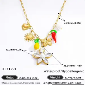 XL31291 / Electroplating 18K Real Gold