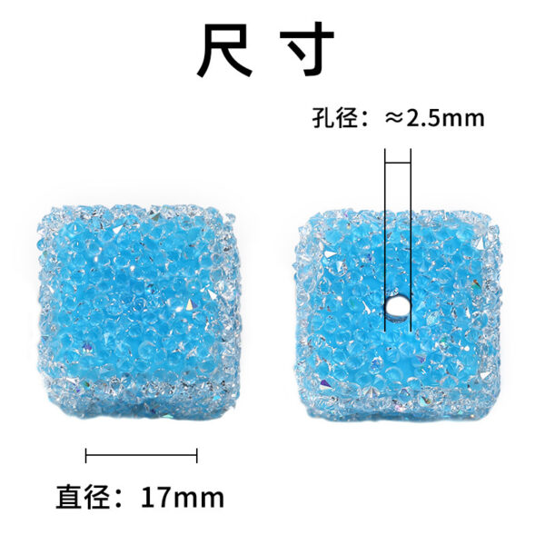 oly-635008920f7b26617bfabfcab42f9238 Wholesale Glittery candy-colored rhinestone soft candy square beads