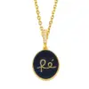 Wholesale Copper Plating Letter Necklace