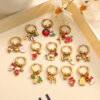 Wholesale Christmas series stainless steel earrings