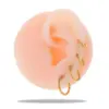 Wholesale 316 Stainless Steel Round IG Style Hoop Earrings For Women's