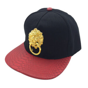 Lion buckle-black wine red eaves / M（56-58cm）