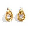 Wholesale Designed metal glossy water drop earrings