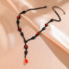 Wholesale Halloween Blood Ruby Necklace