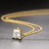 Wholesale Fashion Heart Shape Copper Inlay Zircon Pendant Necklace 1 Piece
