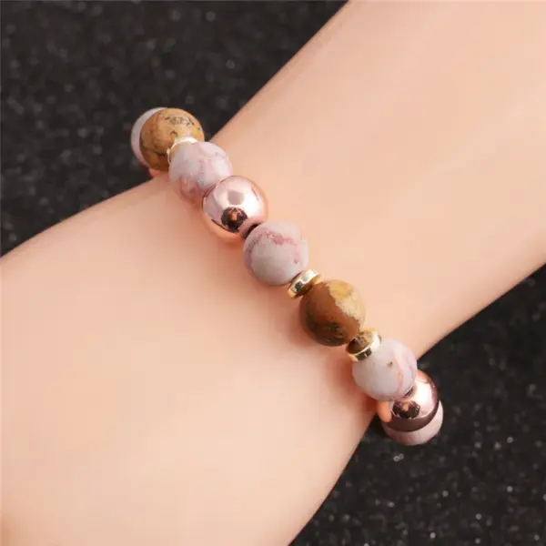 Fashion Geometric Natural Stone No Inlaid Bracelets