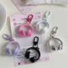 Wholesale 3D Headphone Keychain Ins Simple Sweet Cool Exquisite Pendant Creative Minimalist Style Backpack Accessory Best Friend Gift