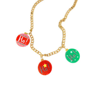 Wholesale Cute and sweet Christmas ball with rhinestones - festive Christmas necklace