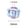 Wholesale Transparent hand-painted acrylic round beads