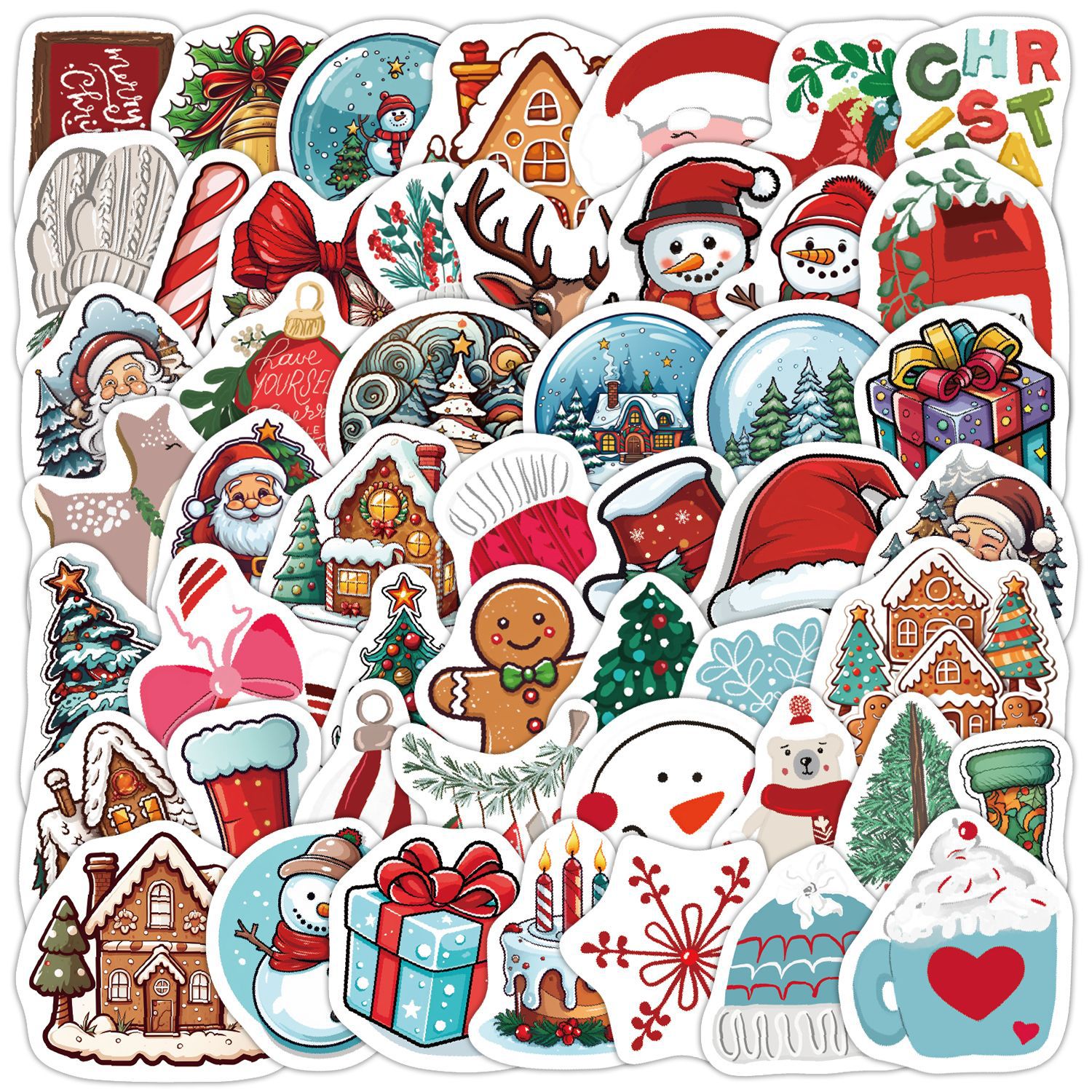 Wholesale 50 Christmas Graiti Stickers