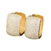 Wholesale 1 Pair Simple Style Shiny Geometric Inlay Copper Zircon Earrings