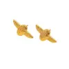 Ion Plating (IP) Real Gold Plated 18K Gold Scallop Starfish Butterfly 304 Stainless Steel Modern Style Classic Style Waterproof Non Tarnish Ear Studs