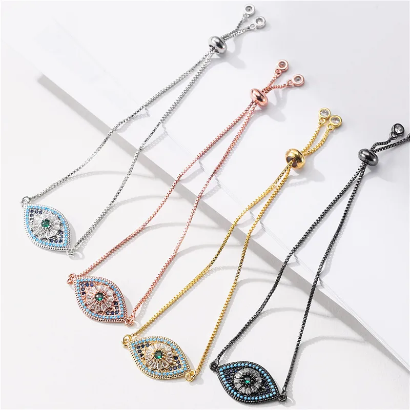 Wholesale Fashion Geometric Copper Zircon Bracelets In Bulk