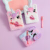 Wholesale Cartoon Animal Series Small Notebook Cute Plush with Pen