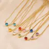 Wholesale Jewelry Elegant Geometric 304 Stainless Steel Plating Pendant Necklace