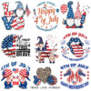 Wholesale Colorful Independence Day Hot Stamps