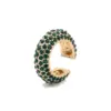 Wholesale 1 Piece Exaggerated Shiny C Shape Inlay Copper Rhinestones Ear Cuffs